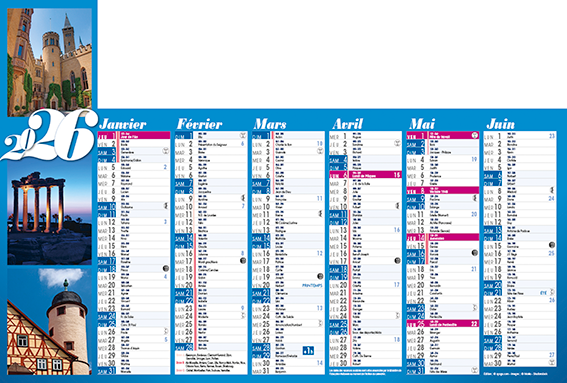 Calendriers bancaires Evasion