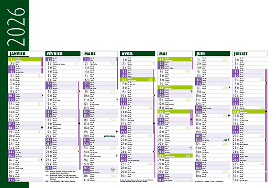 Calendriers bancaires Simply